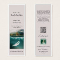 Simple Taupe Author Promotional Material Bookmarks