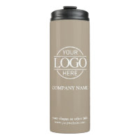 Simple Taupe Promotional Company Business Logo