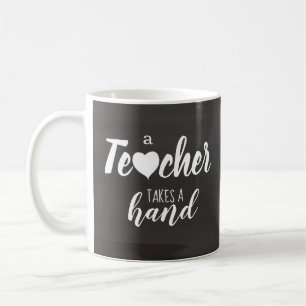 Simple Teacher Chalkboard Typography Quote Coffee Mug