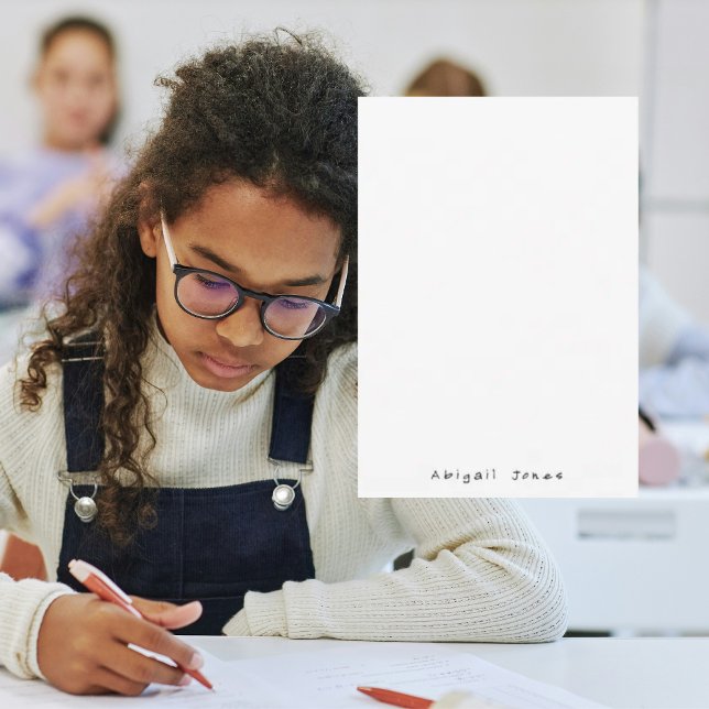 Simple Teen White Handwritten Font  Thank You Card (Creator Uploaded)