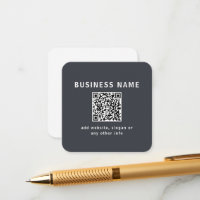 Simple Template for your QR code | Dark Grey