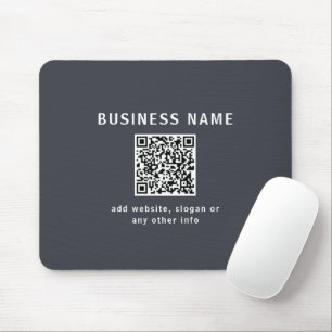 Simple Template for your QR code   Dark Grey Mouse Mat