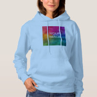 Simple Template Upload Photo to Womens Light Blue