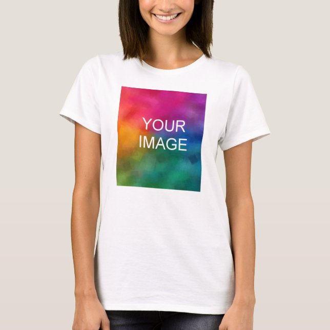 Simple Template Upload Your Own Photo to Womens T-Shirt (Front)