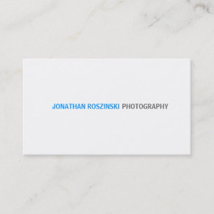 Simple Text Business Card