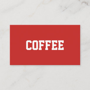 Simple Text Coffee Superstar Centred Loyalty Card