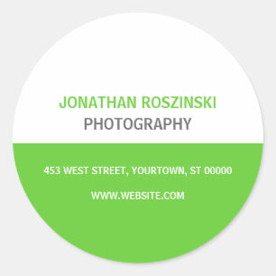 Simple Text Green Sticker