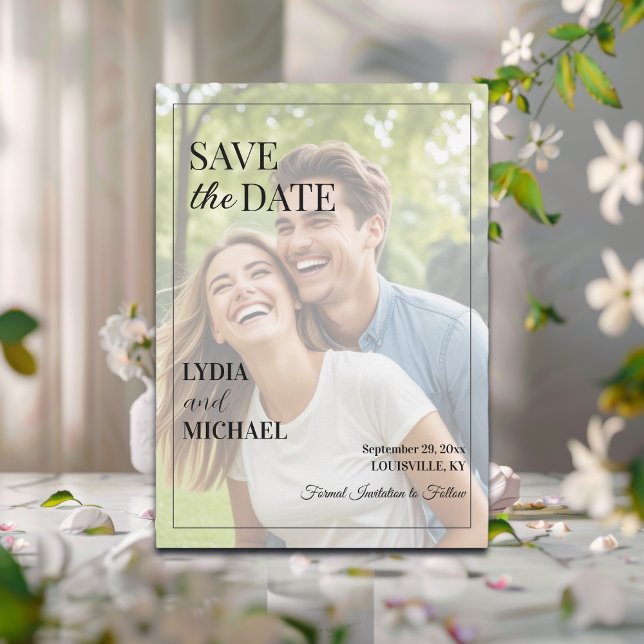 Simple Text Overlay Photo Save The Date (Creator Uploaded)