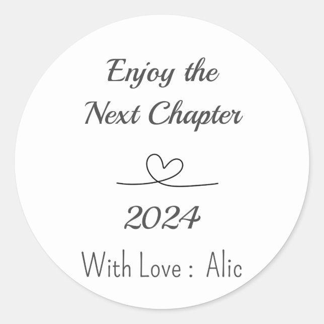 Simple Text retirement candle stickers (Front)