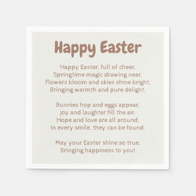 Simple Text Sketch Napkin (Front)