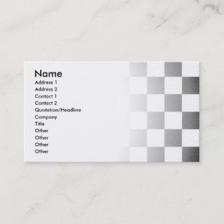 Simple textured chequerboard business card