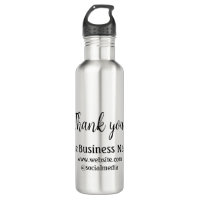 Simple thank you add business name details text t