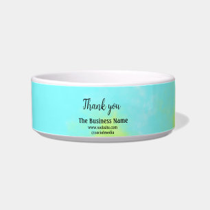 Simple thank you add business name details text  t bowl