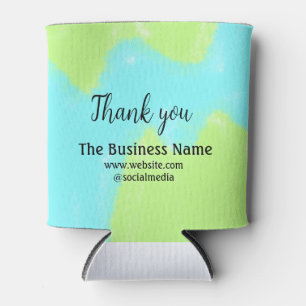 Simple thank you add business name details text t can cooler