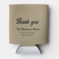 Simple thank you add business name details text t