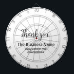 Simple thank you add business name details text  t dartboard<br><div class="desc">DESIGN</div>