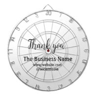 Simple thank you add business name details text  t