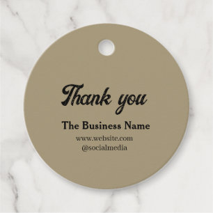 Simple thank you add business name details text t favour tags