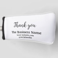 Simple thank you add business name details text  t