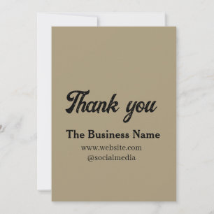 Simple thank you add business name details text t invitation