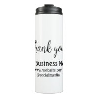Simple thank you add business name details text  t