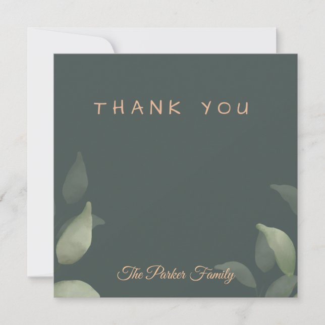 Simple Thank You Card (Front)