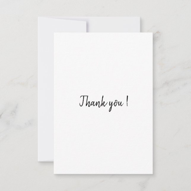 simple thank you card (Front)