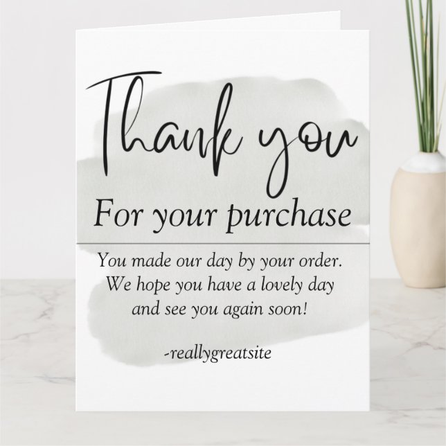 simple thank you card (Front)