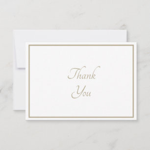 Simple Thank You Card - Brown