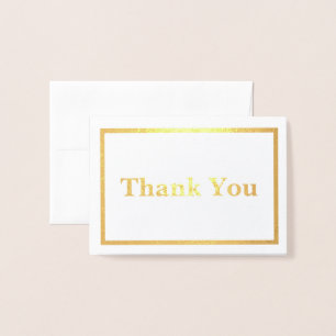 Simple Thank You Foil Card