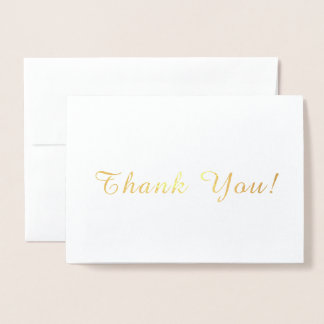 Simple Thank You Foil Card