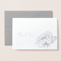 Simple Thank You Foil Card