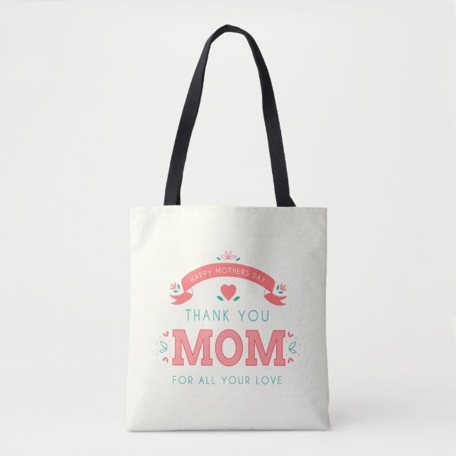 Simple Thank You Mum Mother's Day | Tote Bag (Front)