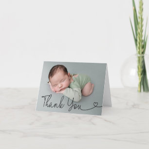 Simple Thank you Script Baby photo  Announcement
