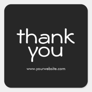 Simple Thank You Small Business Stickers