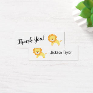Simple Thank You w/ Yellow Lion Insert Cards