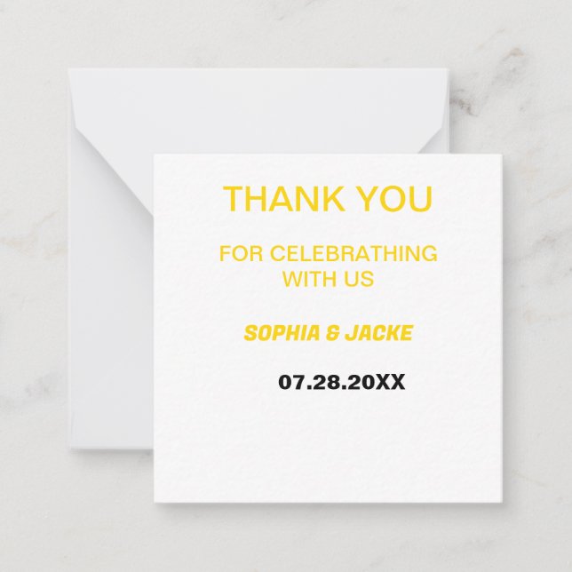 SIMPLE THANKS CARD (Front)