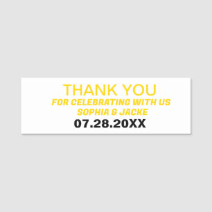 SIMPLE THANKS NAME TAG