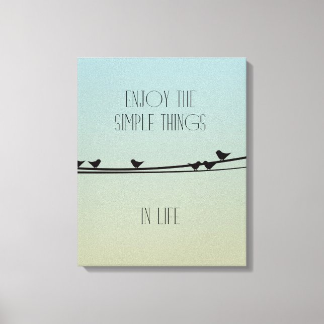 Simple Things Birds Canvas Print (Front)