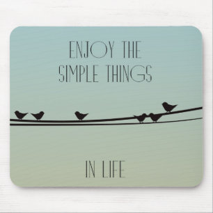 Simple Things Birds Mouse Mat