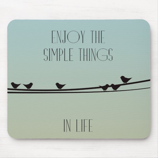 Simple Things Birds Mouse Mat (Front)