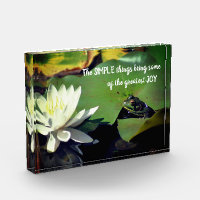 Simple Things Frog Inspirational Quote