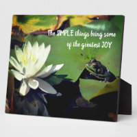 Simple Things Frog Inspirational Quote