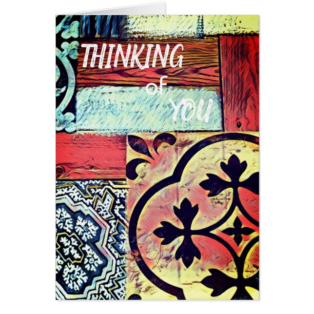 Simple Thinking of You Greeting (Front)