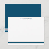 Simple Three Stripes Dark Blue & Grey Men's