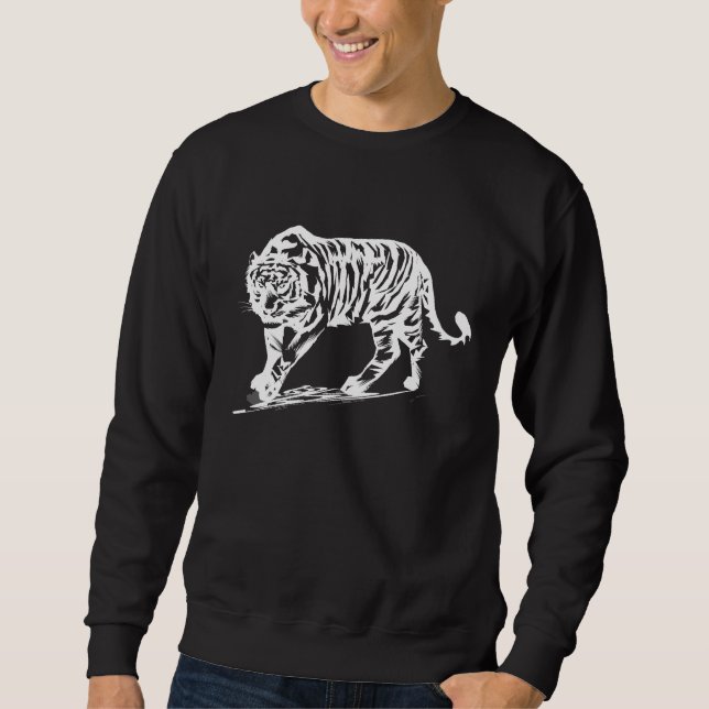 Simple Tiger in white Shirt (Front)