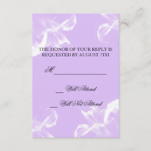 Simple Tiger Lily Floral Wedding R.S.V.P. RSVP Card