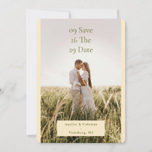 Simple Timeless Type Design Full Photo Save The Date
