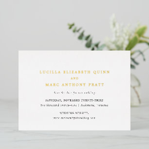 Simple Timeless Wedding Save the Date
