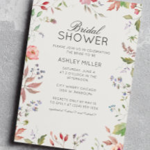 Simple, Timeless Wildflower Wedding Bridal Shower